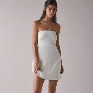 UO Strapless tie-back slip mini dress, NWT